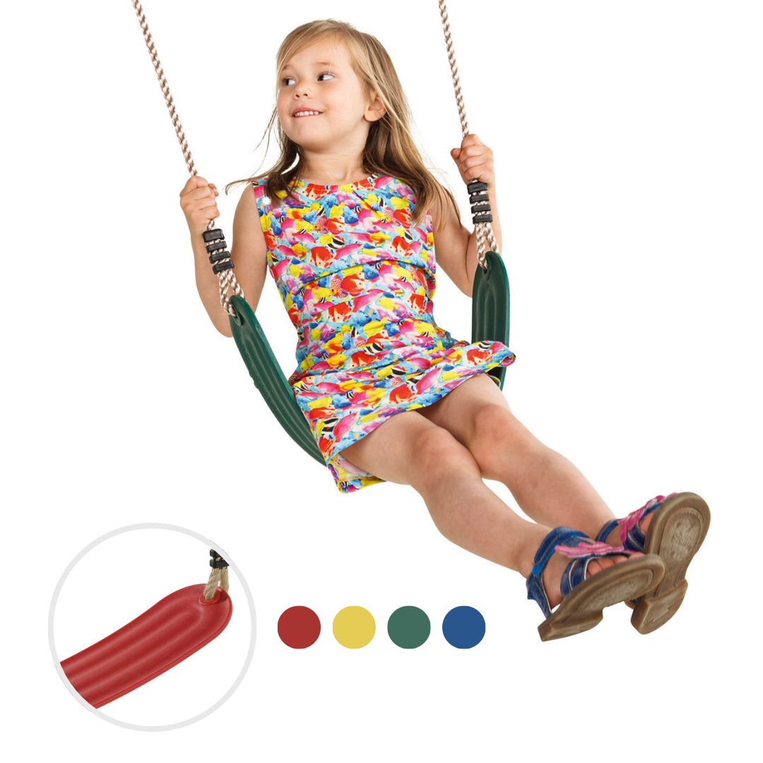 balançoire souple plastique aire de jeu blue rabbit